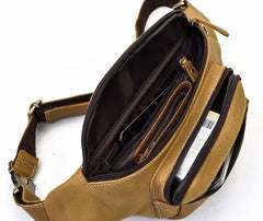 COOL LEATHER MENS FANNY PACK FOR MEN BUMBAG Vintage WAIST BAGS for Men - iwalletsmen