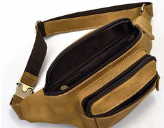 COOL LEATHER MENS FANNY PACK FOR MEN BUMBAG Vintage WAIST BAGS for Men - iwalletsmen