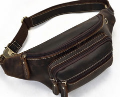 COOL LEATHER MENS FANNY PACK FOR MEN BUMBAG Vintage WAIST BAGS for Men - iwalletsmen