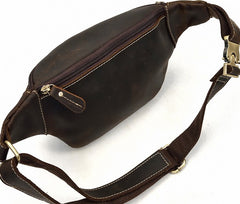 COOL LEATHER MENS FANNY PACK FOR MEN BUMBAG Vintage WAIST BAGS for Men - iwalletsmen