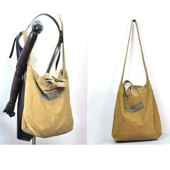 Vintage Canvas Mens Womens Yellow Denim Bag Shoulder Tote Bag Messenger Bag Blue HandBag For Men and Women - iwalletsmen