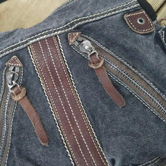 Canvas Black Mens 10 inches Small Postman Bag Messenger Bag Green Canvas Courier Bags For Men - iwalletsmen