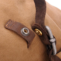 Canvas Black Mens Barrel Sling Bag Green Chest Bag Side Bag Bucket One Shoulder Backpack For Men - iwalletsmen