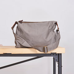 Canvas Mens 14 inches Side Bag Canvas Messenger Bags Canvas Travel Large Courier Bags for Men - iwalletsmen