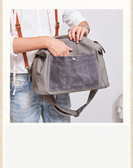 Canvas Mens 14 inches Side Bag Canvas Messenger Bags Canvas Travel Large Courier Bags for Men - iwalletsmen