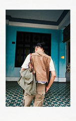 Canvas Mens 14 inches Side Bags Canvas Satchel Messenger Bags Canvas Travel Courier Bag for Men - iwalletsmen