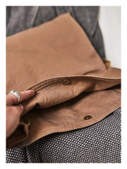 Canvas Mens 14 inches Side Bags Canvas Satchel Messenger Bags Canvas Travel Courier Bag for Men - iwalletsmen