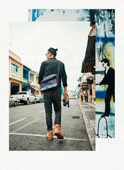Cool Mens Black Leather Courier Bags Side Bags Leather Messenger Bags Postman Bag for Men - iwalletsmen
