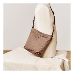 Cool Canvas Mens Womens Green Side Bag 12 inches Canvas Messenger Bags Courier Bag for Men Women - iwalletsmen