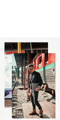 Canvas Leather Mens Small Navy Side Bag Canvas Square Messenger Bags Canvas Travel Courier Bags for Men - iwalletsmen