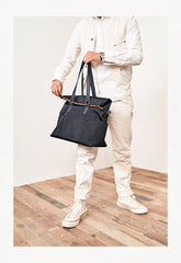 Cool Black Nylon Mens 15 inches Large Messenger Bag Briefcase Handbag Nylon Travel Green Shoulder Bag for Men - iwalletsmen