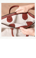 Cool Canvas Leather Mens Tote Bag 15'' Messenger Bags Handbag Canvas Tote Shoulder Bag for Men Women - iwalletsmen