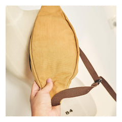Canvas Leather Mens Womens Fanny Pack Canvas Waist Bag Small Hip Pack for Men - iwalletsmen
