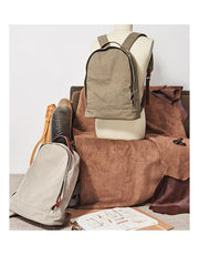Canvas Mens Backpacks Canvas Satchel Backpack Canvas College Backpacks for Men - iwalletsmen