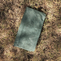 Canvas Leather Long Wallets for men Bifold Vintage Men Long Wallet