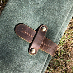 Canvas Leather Long Wallets for men Bifold Vintage Men Long Wallet