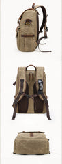 CANVAS WATERPROOF MENS CANON CAMERA BACKPACK LARGE NIKON CAMERA BAG DSLR CAMERA BAG FOR MEN - iwalletsmen