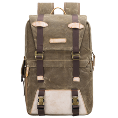 CANVAS WATERPROOF MENS CANON CAMERA BACKPACK 15'' LARGE NIKON CAMERA BAG DSLR CAMERA BAG FOR MEN - iwalletsmen
