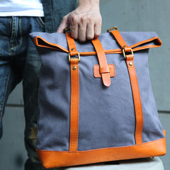 Canvas Leather Mens Backpack Travel Backpacks Laptop Backpack for men - iwalletsmen