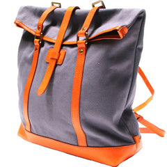 Canvas Leather Mens Backpack Travel Backpacks Laptop Backpack for men - iwalletsmen