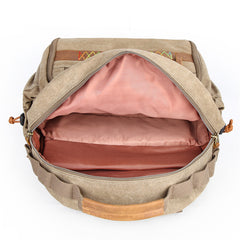 GREEN LARGE CANVAS WATERPROOF MENS CANON CAMERA BACKPACK NIKON CAMERA BAG DSLR CAMERA BAG FOR MEN - iwalletsmen