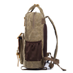 Green LARGE CANVAS WATERPROOF 15'' MENS DSLR CAMERA BAG CANON CAMERA BACKPACK NIKON CAMERA BAG FOR Women - iwalletsmen