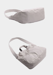 Canvas Leather Mens Womens Handbag Tote Bag White Shoulder Bag Tote Purse For Men - iwalletsmen