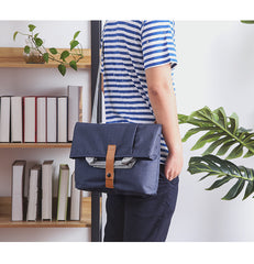 Oxford fabric Mens Side Bag Blue Handbag Tote Bag Messenger Bag Tote For Men - iwalletsmen