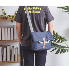 Oxford fabric Mens Side Bag Blue Handbag Tote Bag Messenger Bag Tote For Men - iwalletsmen