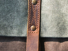 Canvas Small Messenger Bag for men Vintage Shoulder Bag for men