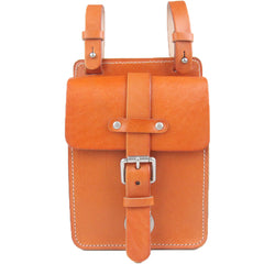 Handmade Black Brown Leather Mens Waist Bag Belt Pouch Phone Hip Bag For Men - iwalletsmen