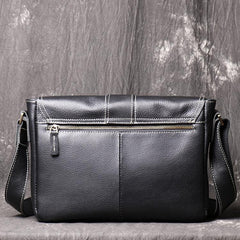 Cool Black LEATHER MENS Ipad SIDE BAGS COURIER BAG Black MESSENGER BAG FOR MEN - iwalletsmen