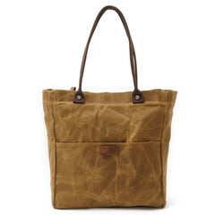 Casual Canvas Leather Black Ladies Mens Shopping Bag Tote Bag Shoulder Bag Tote Purse For Women - iwalletsmen
