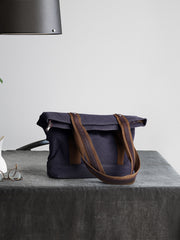 Casual Canvas Mens Womens Large 14‘’ Khaki Handbag Tote Bag Brown Shoulder Bag Tote Purse For Men - iwalletsmen