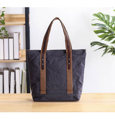 Casual Canvas Mens Womens Large 14‘’ Khaki Handbag Tote Bag Brown Shoulder Bag Tote Purse For Men - iwalletsmen