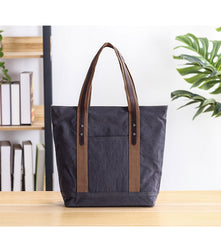 Casual Canvas Mens Womens Large 14‘’ Khaki Handbag Tote Bag Brown Shoulder Bag Tote Purse For Men - iwalletsmen