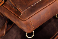Casual Leather One Shoulder Backpack Chest Bag Sling Bag Sling Crossbody Bag For Men - iwalletsmen