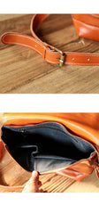 Casual Small Leather Mens Black Side Bag Brown Postman Bag Messenger Bag For Men - iwalletsmen