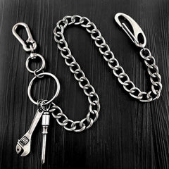 Cool Silver Mens Womens Pants Chain Long Biker Wallet Chain Jeans Chain Jean Chain For Men - iwalletsmen