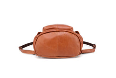 Cool Brown Black Leather Men's Backpack College Backpack 13inch Laptop Backpack For Men - iwalletsmen