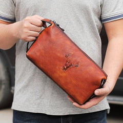 dopp kit bag dopp kit leather Brown Leather dopp kit for Men