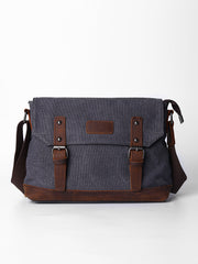 Casual Canvas Mens Womens Simple 10‘’ Side Bag Green Courier Bag Messenger Bag Backpack for Men - iwalletsmen