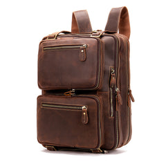 Classy Leather Men's Briefcase Travel Bag Messenger Bag Shoulder Bags Backpack For Men - iwalletsmen