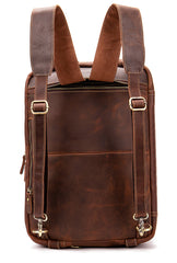 Classy Leather Men's Briefcase Travel Bag Messenger Bag Shoulder Bags Backpack For Men - iwalletsmen