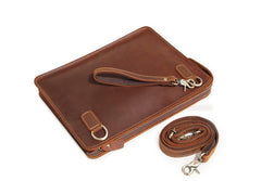 Classy Leather Mens Work Clutch Bag Wirstlet Cluch Messenger Bag For Men - iwalletsmen