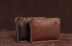Classy Leather Mens Work Clutch Bag Wirstlet Cluch Messenger Bag For Men - iwalletsmen