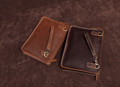 Classy Leather Mens Work Clutch Bag Wirstlet Cluch Messenger Bag For Men - iwalletsmen