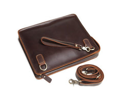Classy Leather Mens Work Clutch Bag Wirstlet Cluch Messenger Bag For Men - iwalletsmen
