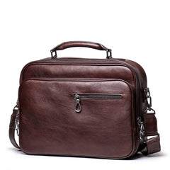 Coffee Leather Mens Briefcase Work Briefcase Business Briefcase Laptop Briefcase For Men