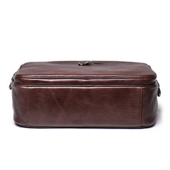 Brown Leather Mens Briefcase Work Briefcase Business Briefcase Laptop Briefcase For Men